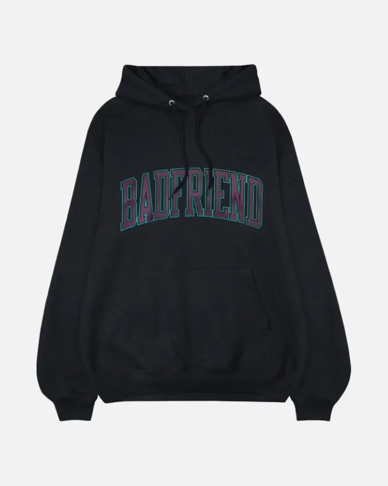 Bad Friend Arch Pullover Hoodie Black Bad Friend Arch Pullover Hoodie Black