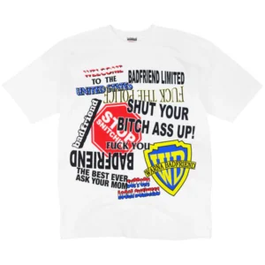 Bad friend Slogans Tee (White)