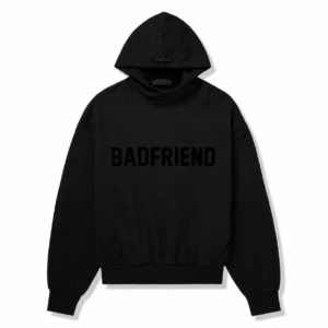 Badfriend Black Oversized Hoodie – Premium Streetwear Pullover