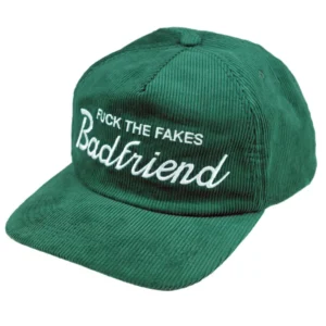 Badfriend Corduroy Snapback Cap – Green